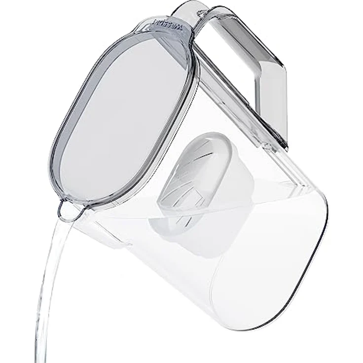 Wessper Wasserfilter kanne Für Kühlschranktür 2.7L, Wasserkaraffe mit einem aktivkohle wasserfilter Kompatibel mit Brita Maxtra Filterkartuschen, Schwarz – Bild 1