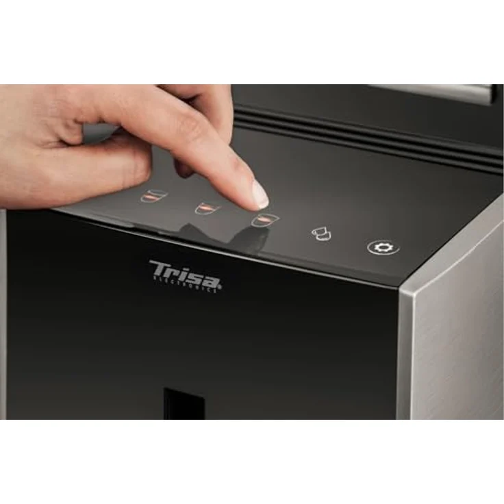 Trisa Kaffeevollautomat 6220.4212, 19-Bar-Drucksystem, Espresso, Lungo oder Americano, schwarz – Bild 6