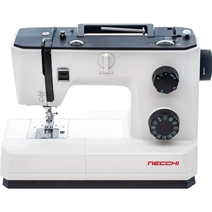 Necchi Nähmaschine Necchi Q132A, 32 Nähprogramme, 1000 Stiche/Min, inkl. Anschiebetisch, Automatisches Knopflochnähen, weiß - Preisvergleich – Bild 5