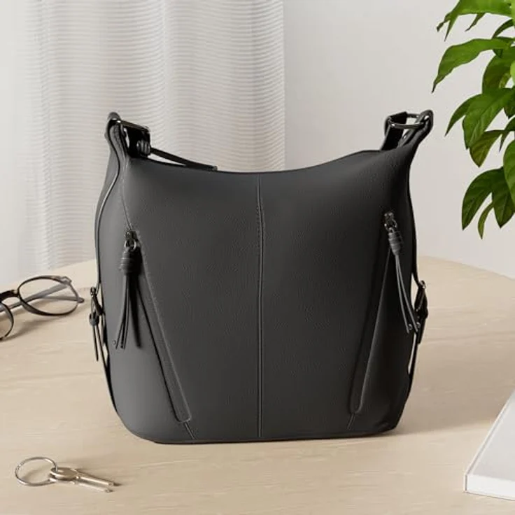 TOM TAILOR Umhängetasche CAIA Cross bag M, Nubuklederimitat in schöner Optik – Bild 2