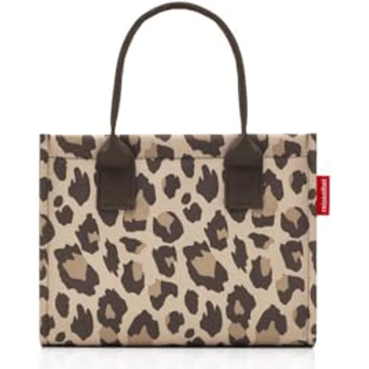 reisenthel daily shopper XS leo macchiato, Einkaufstasche mit Reißverschluss, wasserabweisend, 14x27x21 cm, Mehrfarbig – Bild 1