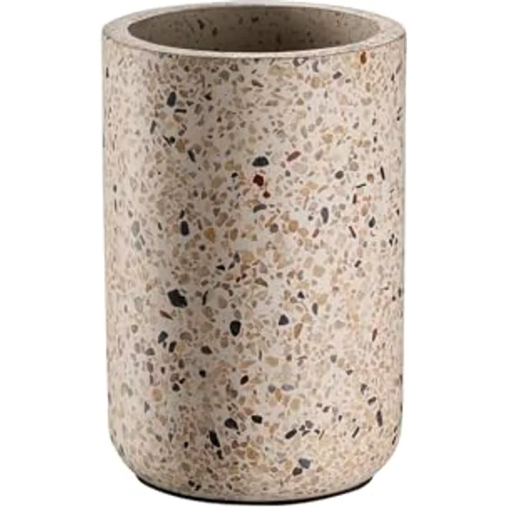 APS Wein- und Sektkühler Flaschenkühler TERRAZZO, Ø 12,5 cm, Höhe ca. 19 cm, aus Beton in Terrazzo Optik – Bild 1