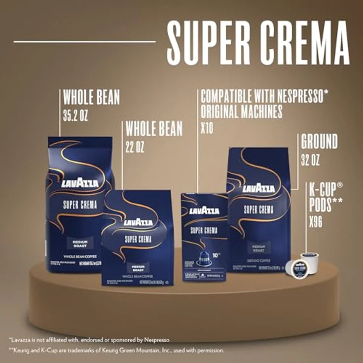 Lavazza Kaffee Espresso - Super Crema, 1000g Bohnen – Bild 6