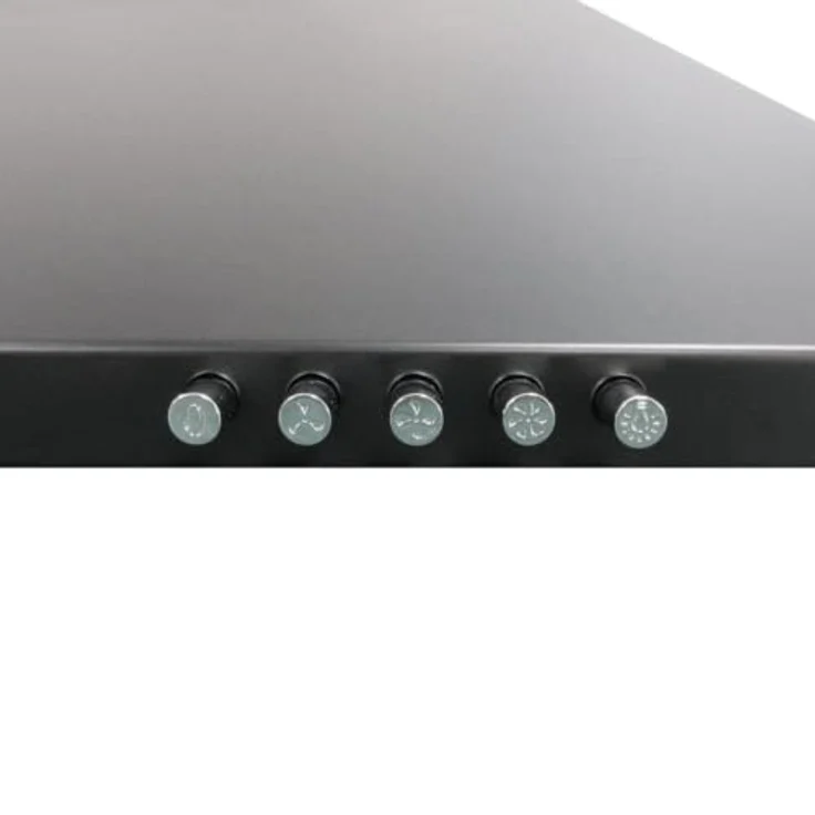 KKT KOLBE Dunstabzugshaube KAIRO9005S, 90 cm Schwarz, Umluft/Abluft, 3 Leistungsstufen, LED-Beleuchtung, Druckknopf-Bedienung, inkl. Kohlefilter – Bild 2