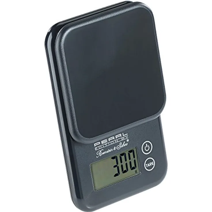 Rosenstein & Söhne NC-2412 Briefwaage: Kompakte Digitalwaage mit Touchbedienung für Küche und Büro, bis 3 kg (Digitale Küchenwaage, Kaffeewaage, Elektronische)