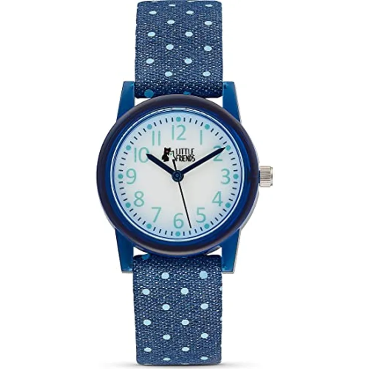 LITTLE FRIENDS FAVS Kinderuhr Analog Quarz Blau, Weiß 32018077