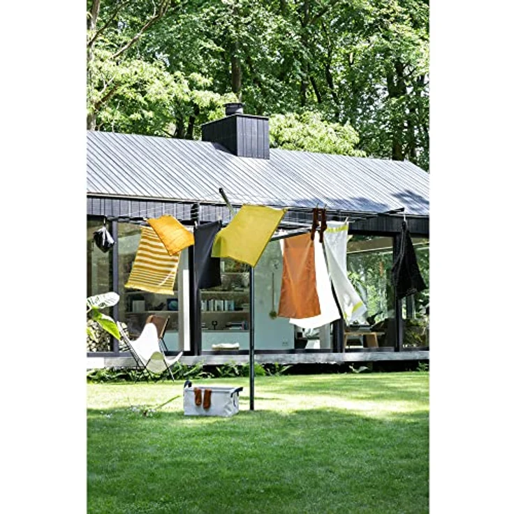 Brabantia Wäscheleine für den Außenbereich, anthrazit, 50 m – Bild 7