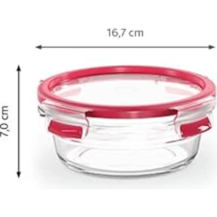 EMSA Frischhaltedose Clip & Close Glas rund 0,6l – Bild 3