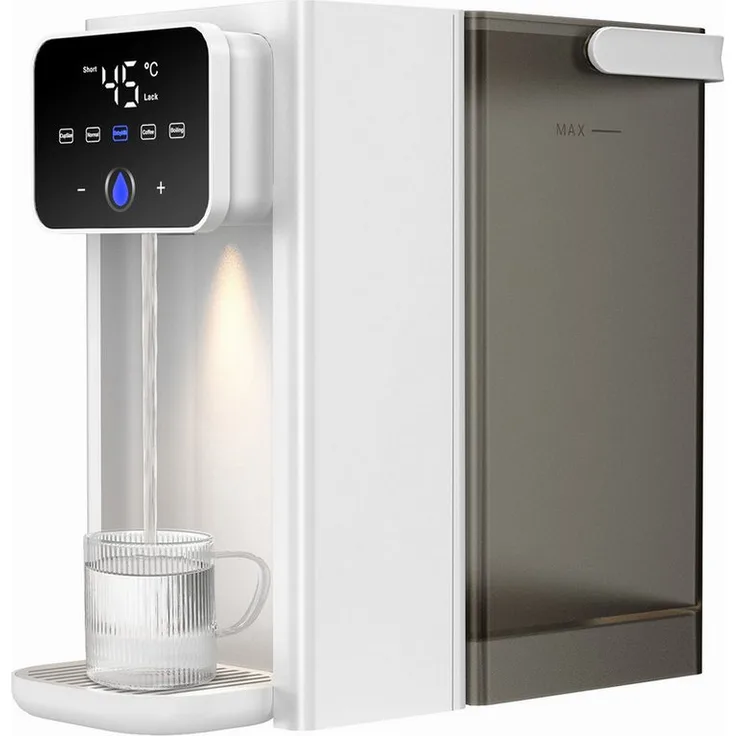 ibettertec Heißwasserspender Wasserkocher, 3 L, 2000 W, Touch-Bedienung, Temperaturstufen 25-100°C, abnehmbarer Wassertank, Memory-Funktion