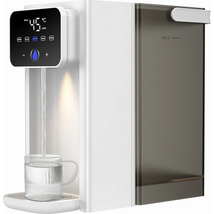 ibettertec Heißwasserspender Wasserkocher, 3 L, 2000 W, Touch-Bedienung, Temperaturstufen 25-100°C, abnehmbarer Wassertank, Memory-Funktion