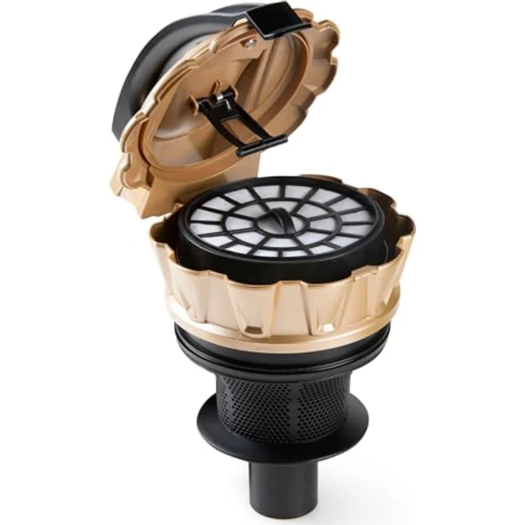 Domo DO7297S, Bodenstaubsauger beutellos, Gold/schwarz mit HEPA 13-Filter – Bild 5