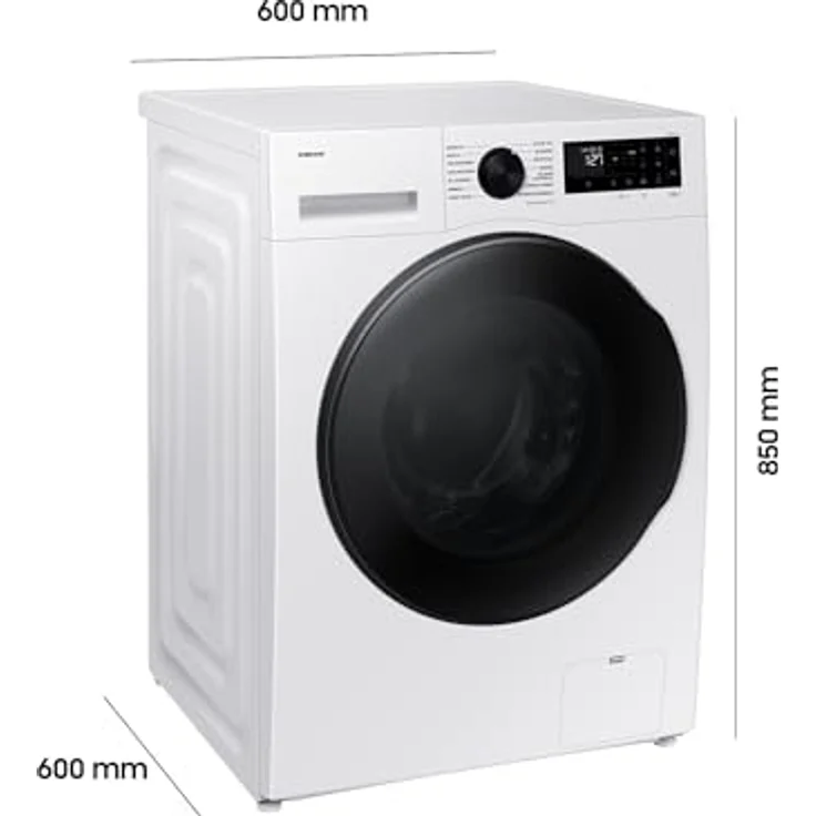 Samsung WD5000D Waschtrockner, EEK: D/A (-10%) mit AI Ecobubble und AI Energy Mode, 9+6 kg Weiß – Bild 2
