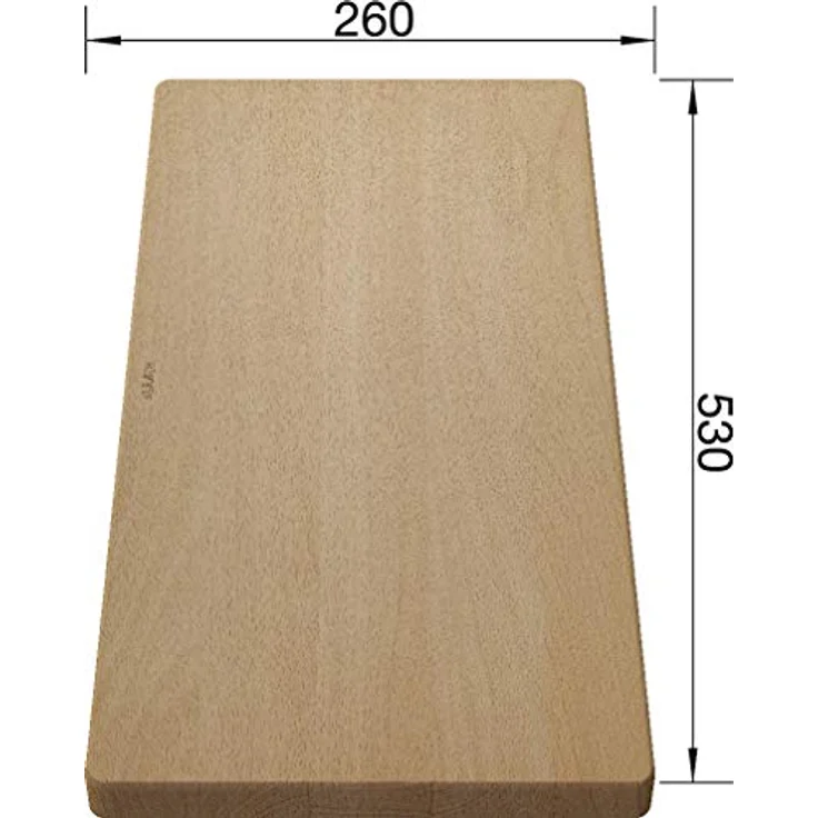 Blanco 218313 Holzschneidbrett aus massiver Buche, passend Spüle, Zubehör für das Waschbecken in der Küche, Buchenholz – Bild 7