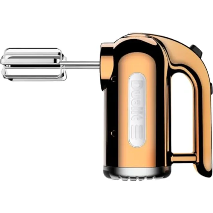 Dualit CLASSIC Handmixer Kupfer, 400 W mit 4 Geschwindigkeitsstufen und Edelstahlgehäuse