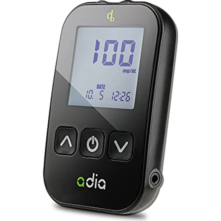 adia Blutzuckermessgerät Set inkl. 10 Teststreifen, mg-dl – Bild 2
