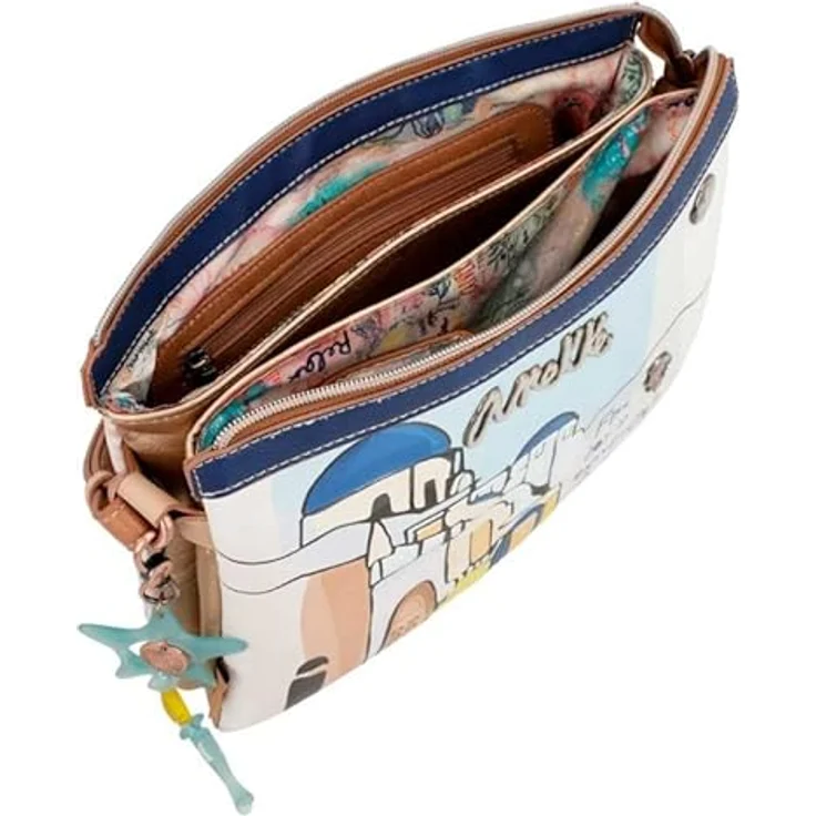 Anekke Umhängetasche 28 cm, mehrfarbig, 100% Polyurethan, 28 cm x 6 cm x 21 cm – Bild 4