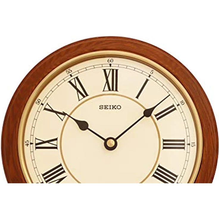 Seiko Wanduhr Pendel braun Holz Pendel QXC213B, 52,5 x 21,5 x 6,8 cm – Bild 2