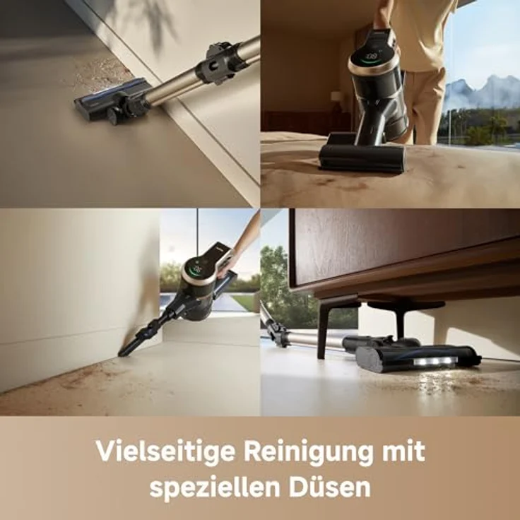 MOVA S2 Stielsauger, Akkubetrieb mit 460 Watt, 25.000 Pa Saugkraft, 60 Minuten Akkulaufzeit, 5-stufiges Filtersystem und integriertes LED-Display – Bild 10