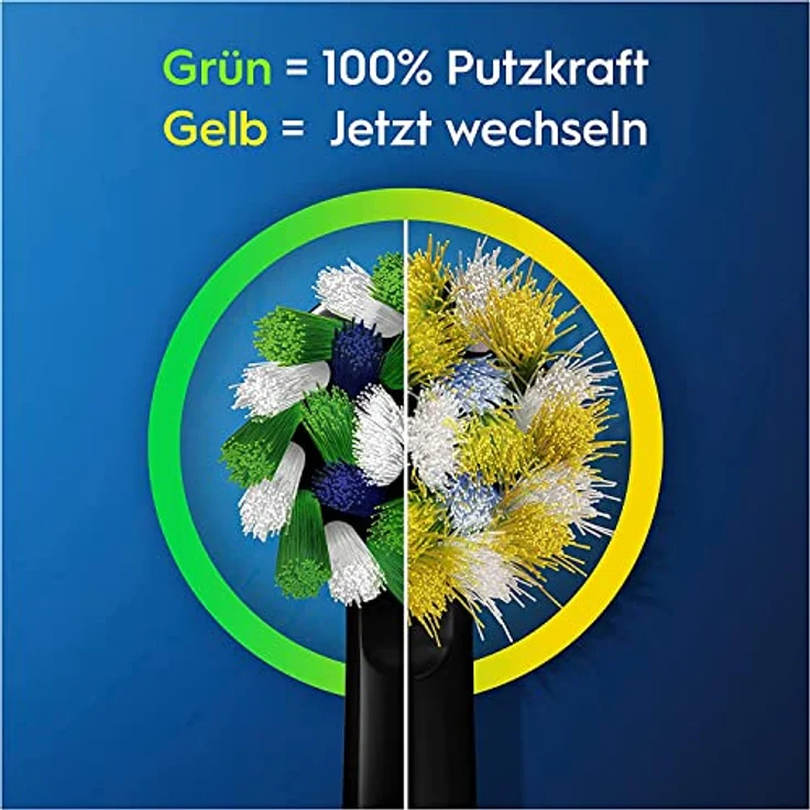 Oral-B Vitality Pro Elektrische Zahnbürste/Electric Toothbrush, Doppelpack mit 2 Aufsteckbürsten, 3 Putzmodi für Zahnpflege, Geschenk Mann/Frau, Designed by Braun, schwarz/lila – Bild 5
