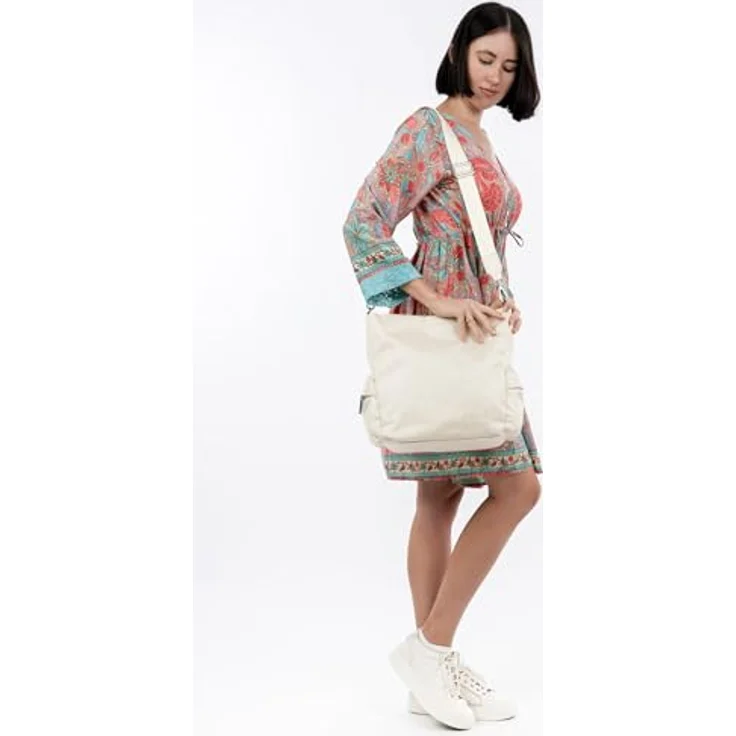 SURI FREY Umhängetasche Crossover Bag, Ecru (creme), praktische Größe, stufenlos verstellbarer Schulterriemen – Bild 2