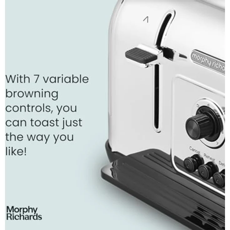 Morphy Richards 240134 Toaster 4 Scheibe(n), Toaster, Weiss – Bild 3