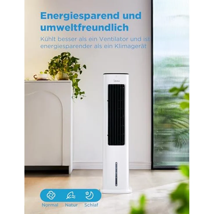 Midea AC100-20ARB mobiler Luftkühler, 55 Watt, 5L – Bild 5