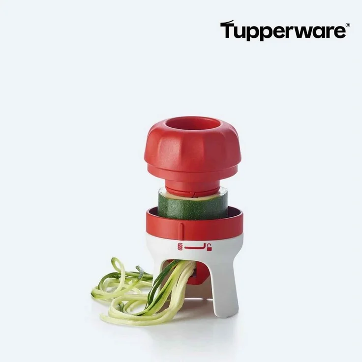 TUPPERWARE Gemüseschneider Zoodelino, Spiralschneider für Gemüsenudeln, grün