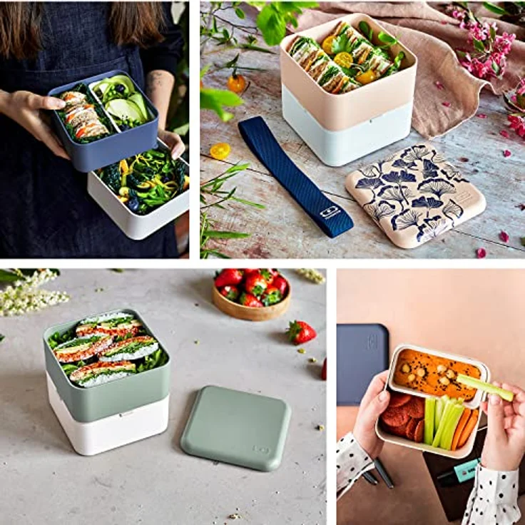 Monbento Lunchbox SQUARE BLUSH, Lunchbox, Blau – Bild 5