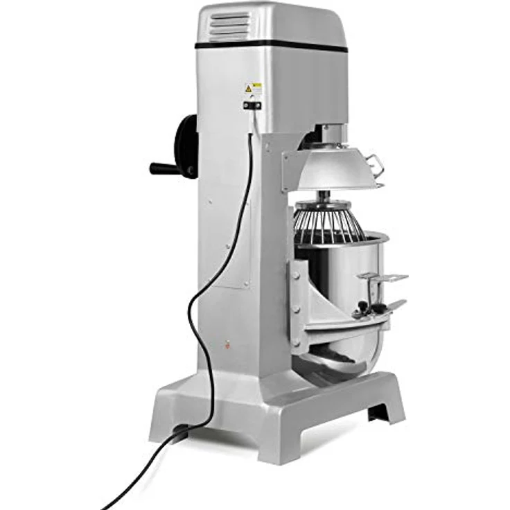 VERTES Teigknetmaschine 30L mit Planetenrührwerk, Edelstahl Rührschüssel, 1500 Watt, für Bäckerei und Gastronomie – Bild 5