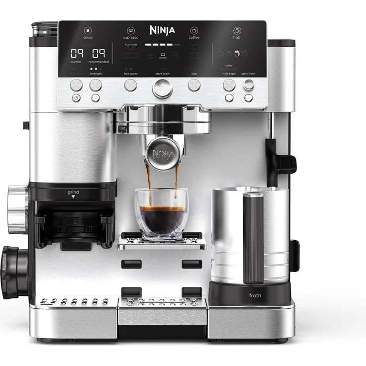 Ninja ES601 Luxe Premium 3-in-1, Siebträgermaschine, Schwarz