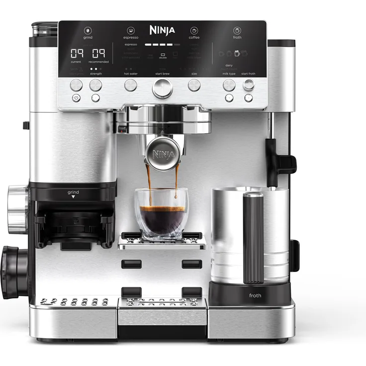 Ninja ES601 Luxe Premium 3-in-1, Siebträgermaschine, Schwarz
