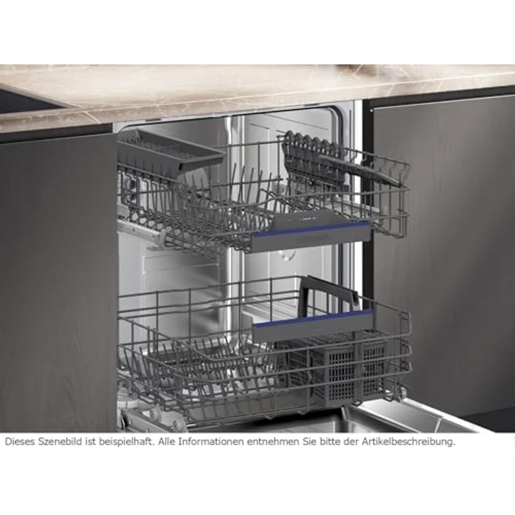 Siemens SN63HX16BE iQ300, Vollintegrierter Geschirrspüler, 60 cm, 13 Maßgedecke, Energieeffizienzklasse C, Home Connect-fähig, 6 Programme – Bild 3