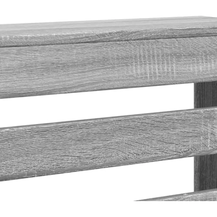 vidaXL Heizkörperverkleidung Grau Sonoma, Holzwerkstoff mit moderner Latten-Optik, 205x21,5x83,5 cm – Bild 6
