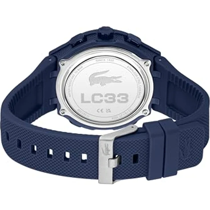 Lacoste LC33, Analoge-Digitale Multifunktions-Quarzuhr für Herren mit 45mm Navy TR90 Gehäuse, marinenblauem Silikonarmband und 10 ATM Wasserdichtigkeit – Bild 4