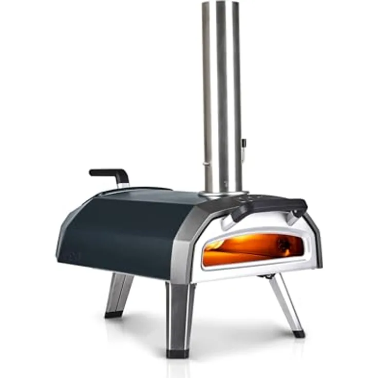 Ooni Karu 12G tragbarer Holz-, Holzkohle- oder Gasofen, Outdoor Pizzaofen, multi-brennstofffähig