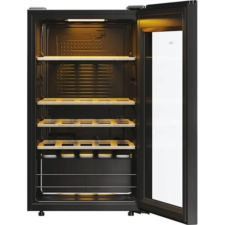 Haier HWS34GGH1 Weinklimaschrank 50 SERIE 3 / Für 34 Flaschen/WiFi & hOn-App / 1 Zone/Vibrationsarmer Kompressor/UV-undurchlässige Glastür / 4 Holzablagen/LED-Beleuchtung – Bild 4