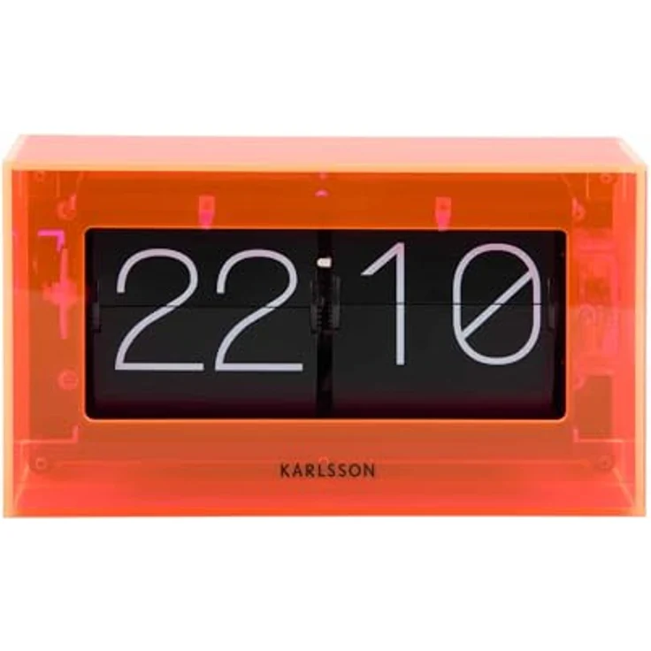 Karlsson Boxed Flip, Tischuhr mit elegantem Design und Acrylglas – Bild 1