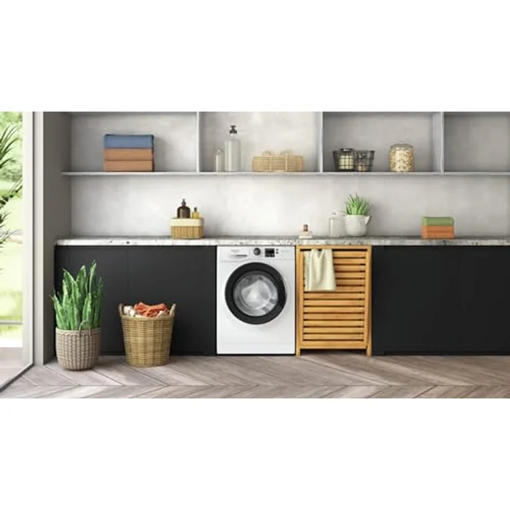 Hotpoint NF746WK IT, Frontlader Waschmaschine mit 7 kg Kapazität, 1400 RPM, Energieeffizienzklasse A, Weiß – Bild 9