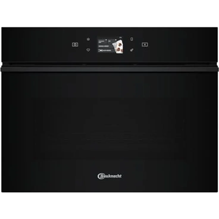 Bauknecht BMP9O7TK Einbau-Mikrowelle mit Grill und Heißluft, 40 l Garraum, schwarzes Glas, 31 Funktionen, 3D-System, 3.5“ TFT Touchdisplay – Bild 1