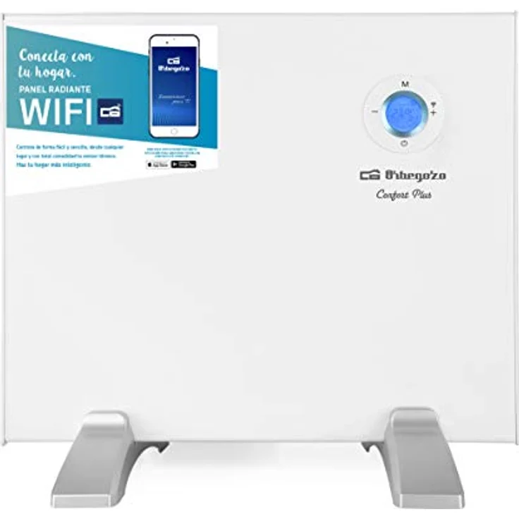 Orbegozo REW 500 - Heizlüfter, digital, WLAN, 500 W, LCD-Digital-Display, programmierbar, kabellose Verbindung über Orbegozo-App, weiß – Bild 2