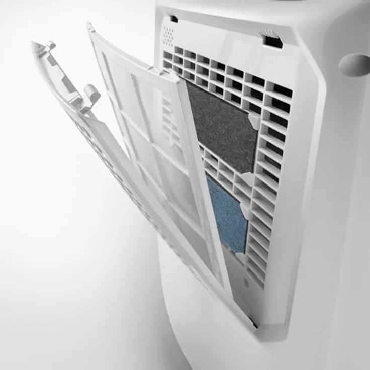 De'Longhi AriaDry DEXD214RF Luftentfeuchter mit 3-fach Filtersystem, Trocknungsfunktion, 14 l/Tag, R290, abnehmbarer Wassertank, Weiß – Bild 5