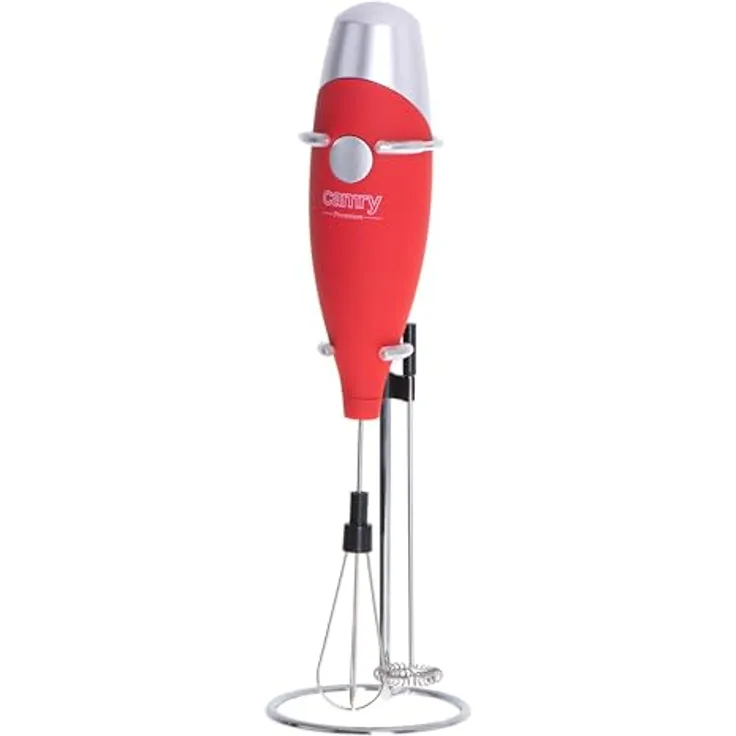 ADLER Camry Milchaufschäumer mit Schneebesenaufsatz, 500-1000W Leistung, 350 ml Heizkapazität, 360° drehbare Basis, Antihaftbeschichtung