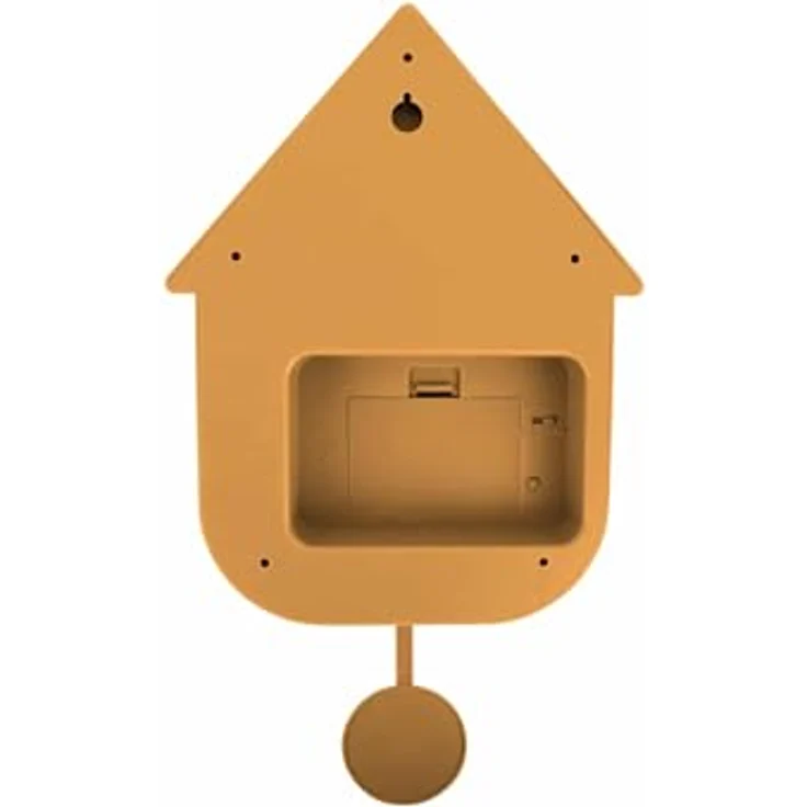 Karlsson Kuckucksuhr Modern Cuckoo, Wanduhr in Gelb, rechteckig, 8.5x21.5x41cm, Thermoplast, ideal für Wohnzimmer – Bild 4