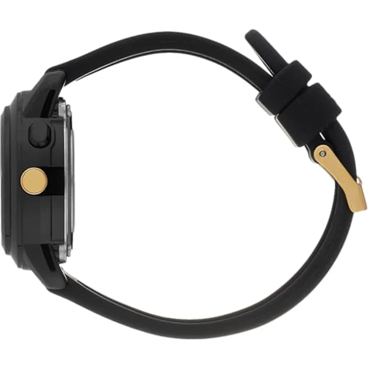ICE-WATCH Ice find Black Gold, Schwarze Damenuhr mit Silikonarmband, geolokalisierbar, 36 mm, wasserdicht bis 3ATM – Bild 3