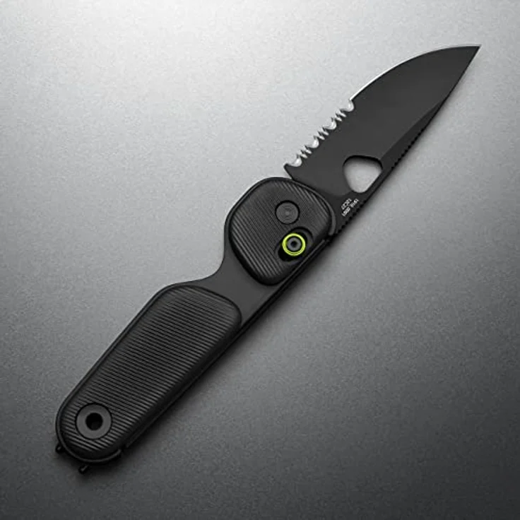 The James Brand The Redstone Taschenmesser mit Gezackter Klinge aus Klingenstahl Sandvik 12C27 in der Farbe Black-Black, Klingenlänge: 6.3 cm, Gesamtlänge geöffnet: 15.6 cm, KN118165-01 – Bild 3
