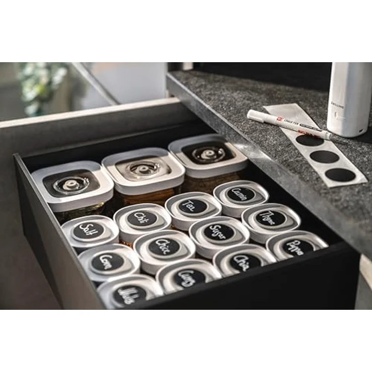 ZWILLING FRESH & SAVE CUBE Gewürzdosen 3-tlg., Größe XS, Luftdichte & Vakuumierbare Aufbewahrung, Transparent – Bild 5