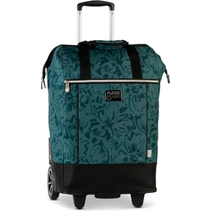 Punta Big Wheel Einkaufstrolley, 62 cm, petrol-dunkelgrün, 100% Polyester, praktische Einkaufslösung – Bild 1