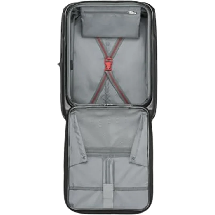 WENGER Amplix Carry-On Hartschalenkoffer, erweiterbar, 36 (45) l, Laptop- und Tabletfach, Sicherheitsschloss, Schwarz, 653323 – Bild 3