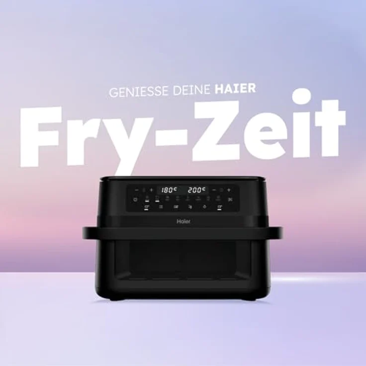Haier Heißluftfritteuse Flex I 11 L Airfryer Dual, 8-in-1 mit herausnehmbarer Trennwand, Sichtfenster, Antihaftbeschichtung, spülmaschinenfest – Bild 3