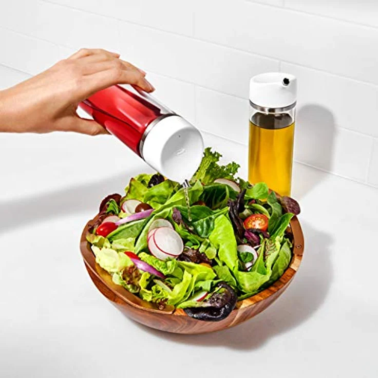 OXO Good Grips Ölspender, Glas, 355 ml, dosierbarer Präzisionsausgießer mit tropffreiem Design, spülmaschinenfest – Bild 8